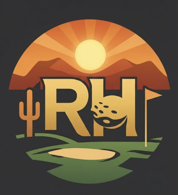 Robert Hull golf brand, rebranded logo
