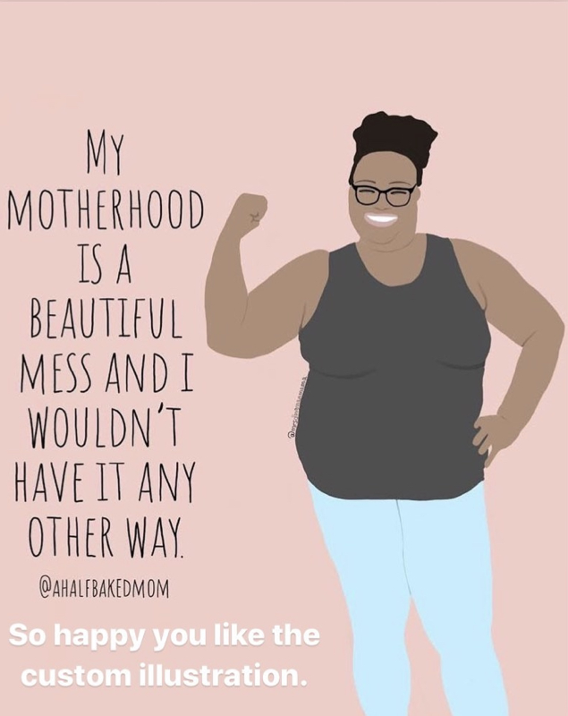 Illustration, motherhood series